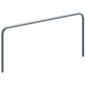 Hoop of steel tube |  48 x 2,5 mm | without cross bar | for casting in concrete | total width 2000 mm | total height 1000 mm | hot-dip galvanized